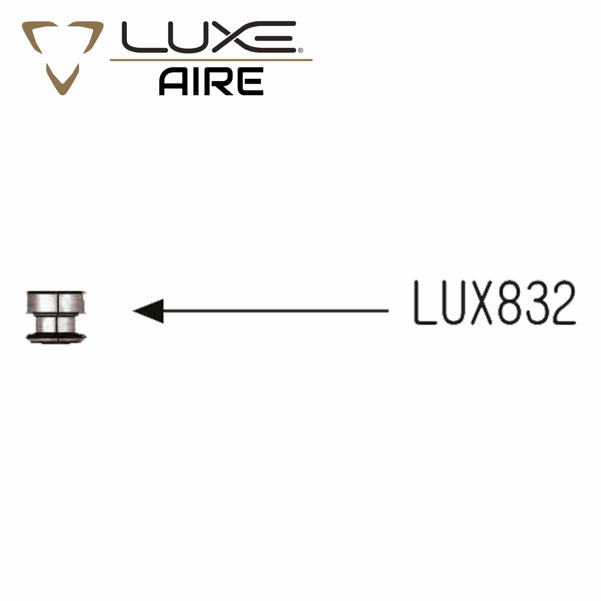 Schreibtischstuhlhülle, LUXE, Aire, LUx832, Spulen-Logo