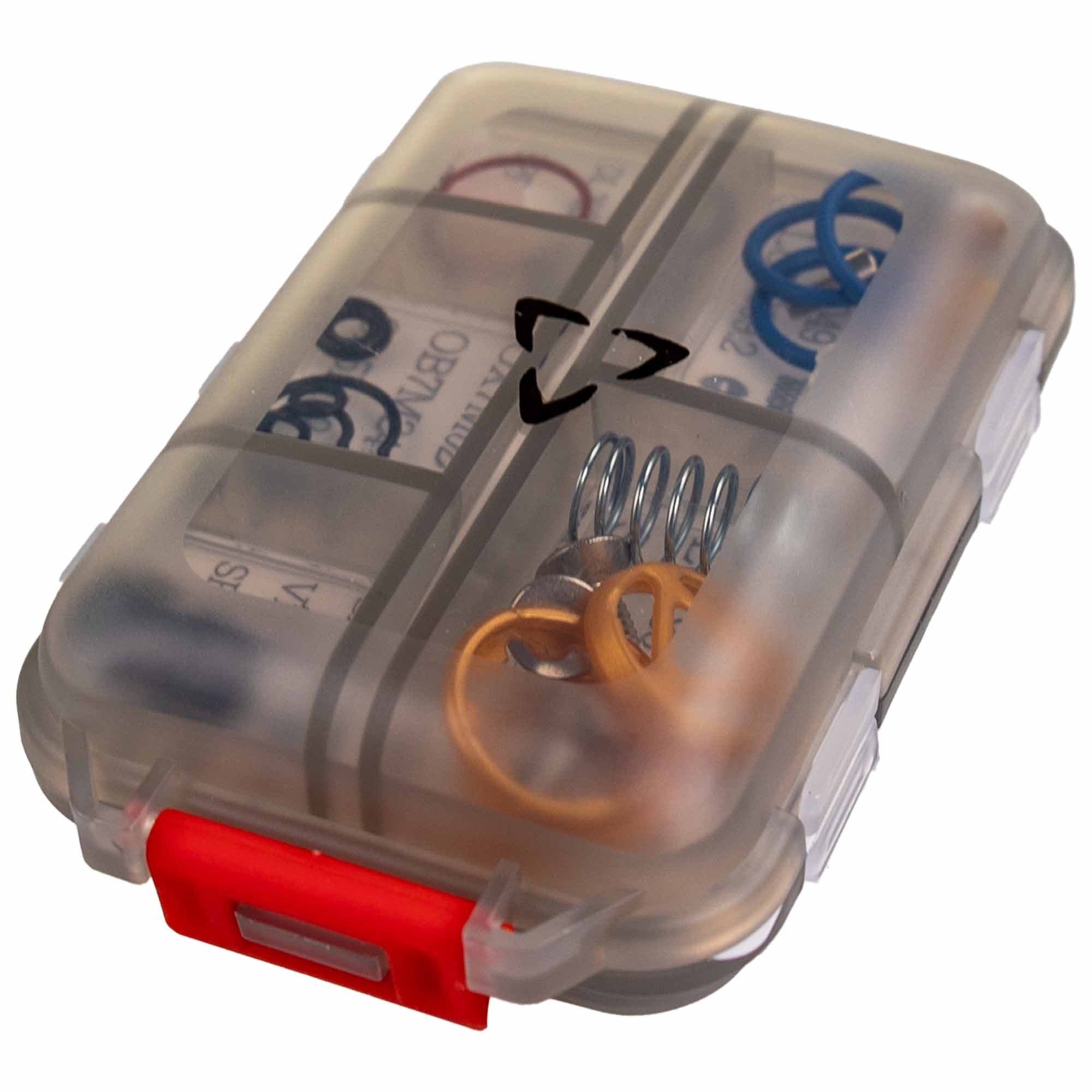 DLX Luxe® AIRE spare part kit Wechsel-Box, Kammern, Werkzeugbox, Gummiringe, Federn