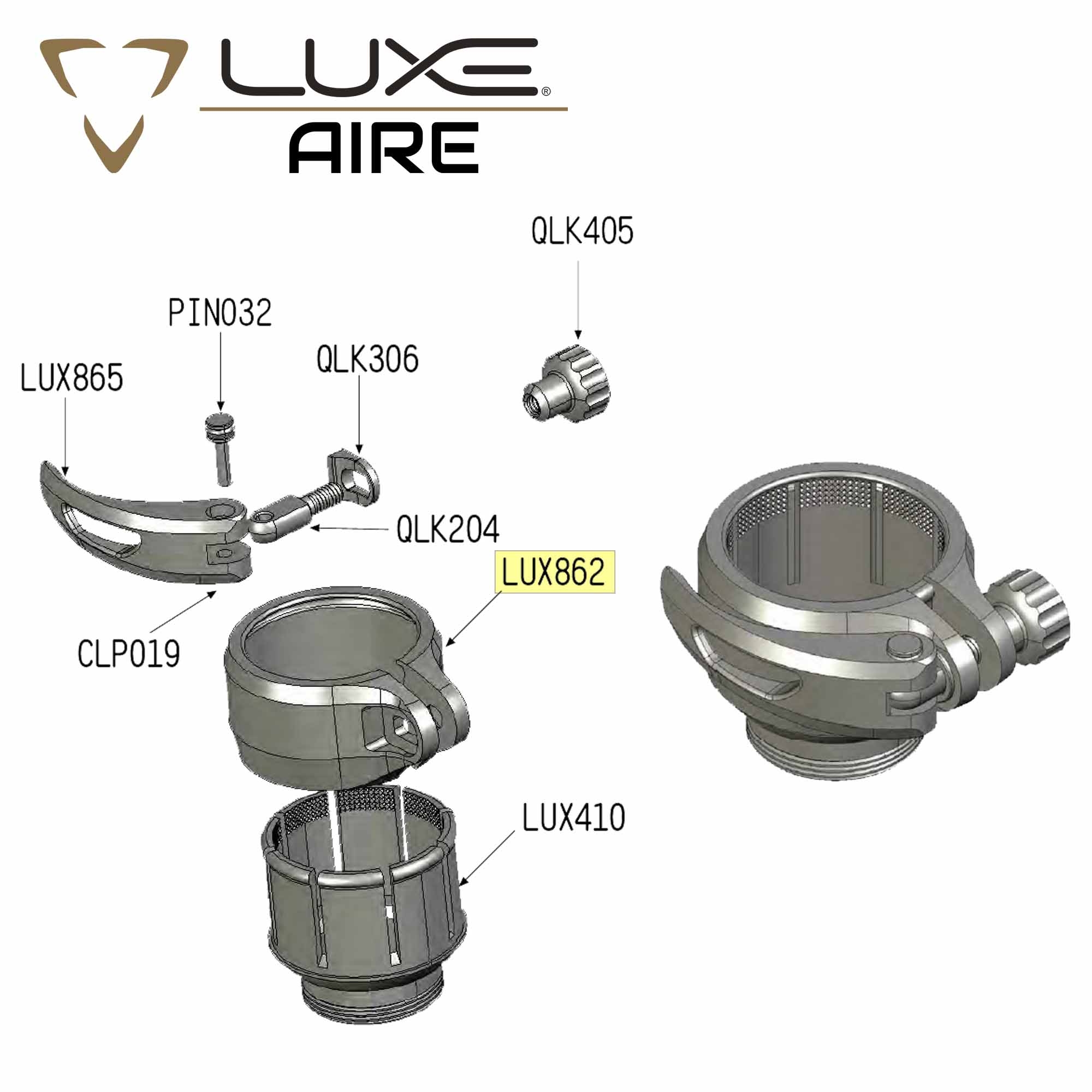 Kassette, Baugruppe, Luge, Adapter, Ring
