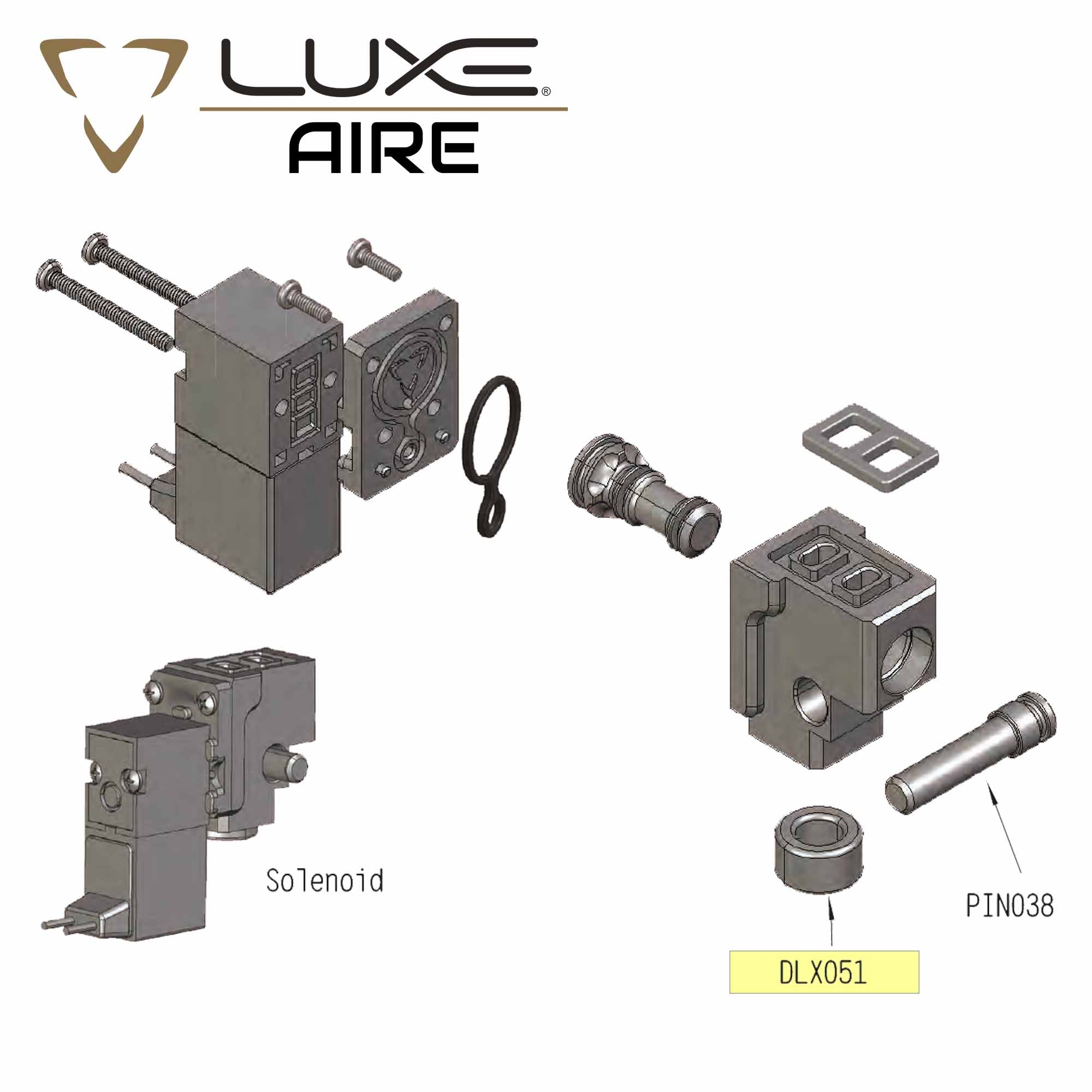 solenoid, ventil, anschluss, welle, dichtung