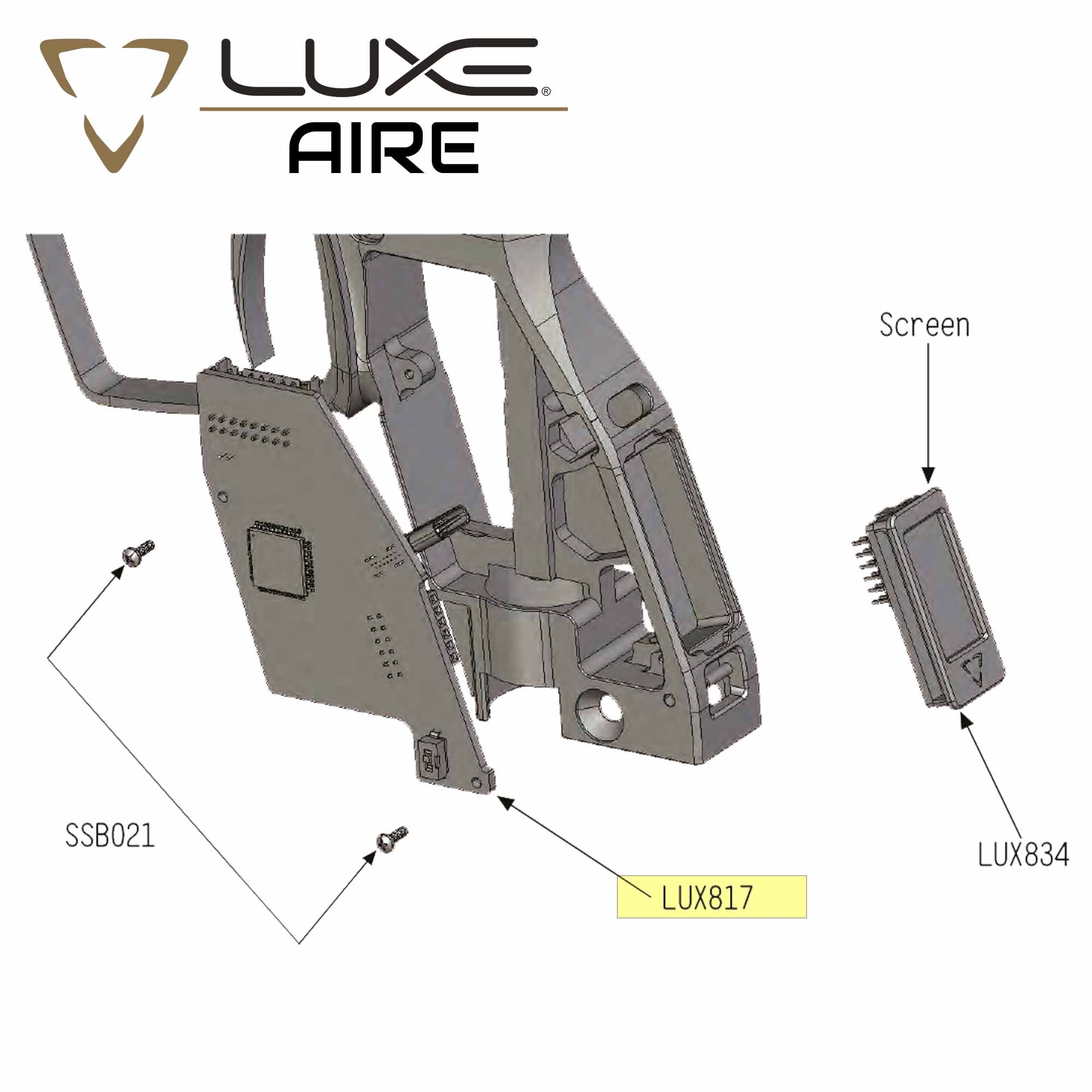 Luxe Air, Arbeitsschutz, Display, Bildschirm, Bauteil