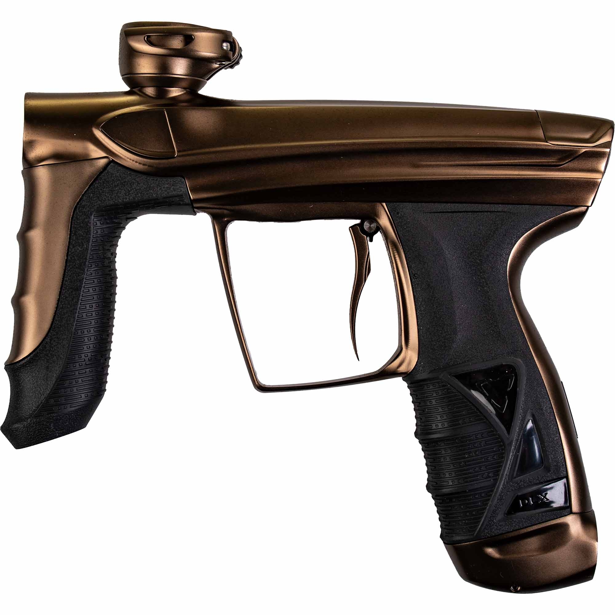  Paintball-Markierer, Waffe, Metallicbraun, ergonomischer Griff, Auslöser