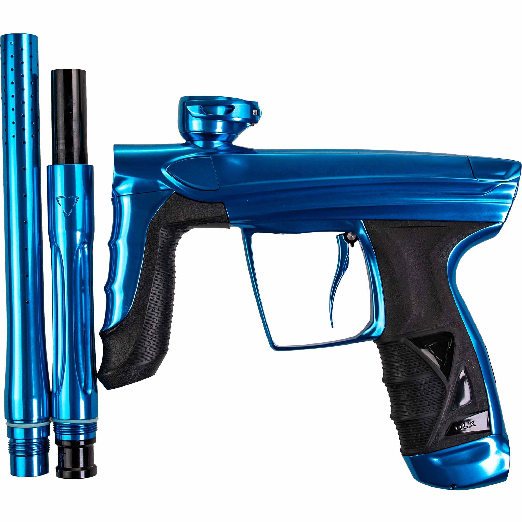 DLX Luxe® AIRE marker, polished blue Paintball-Pistole, Marker, Blau, Griff, Lauf