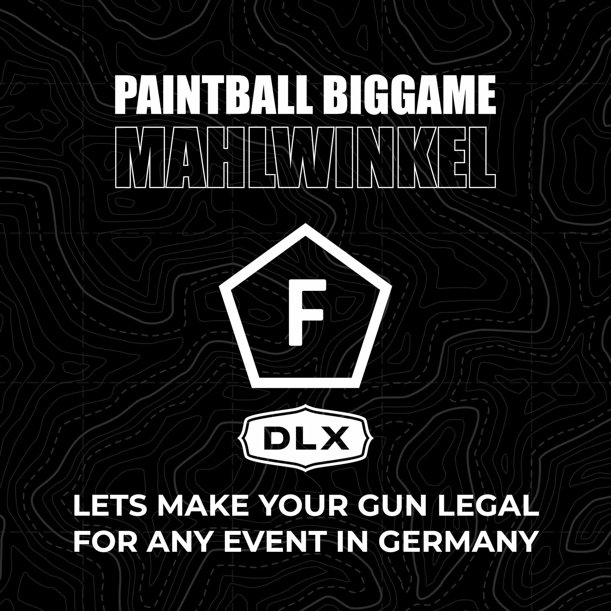 BIgGame Mahlwinkel Marker approval test (F sign) Werbung, Plakat