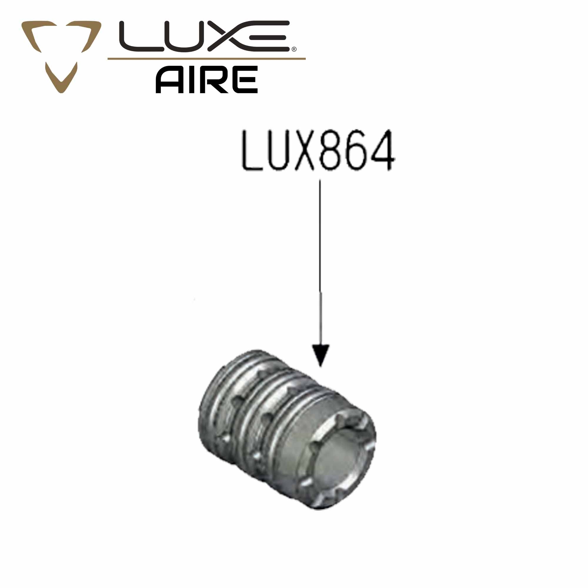 metallisch, Gewinde, Federungsadapter, LUX64, Schnellverschluss