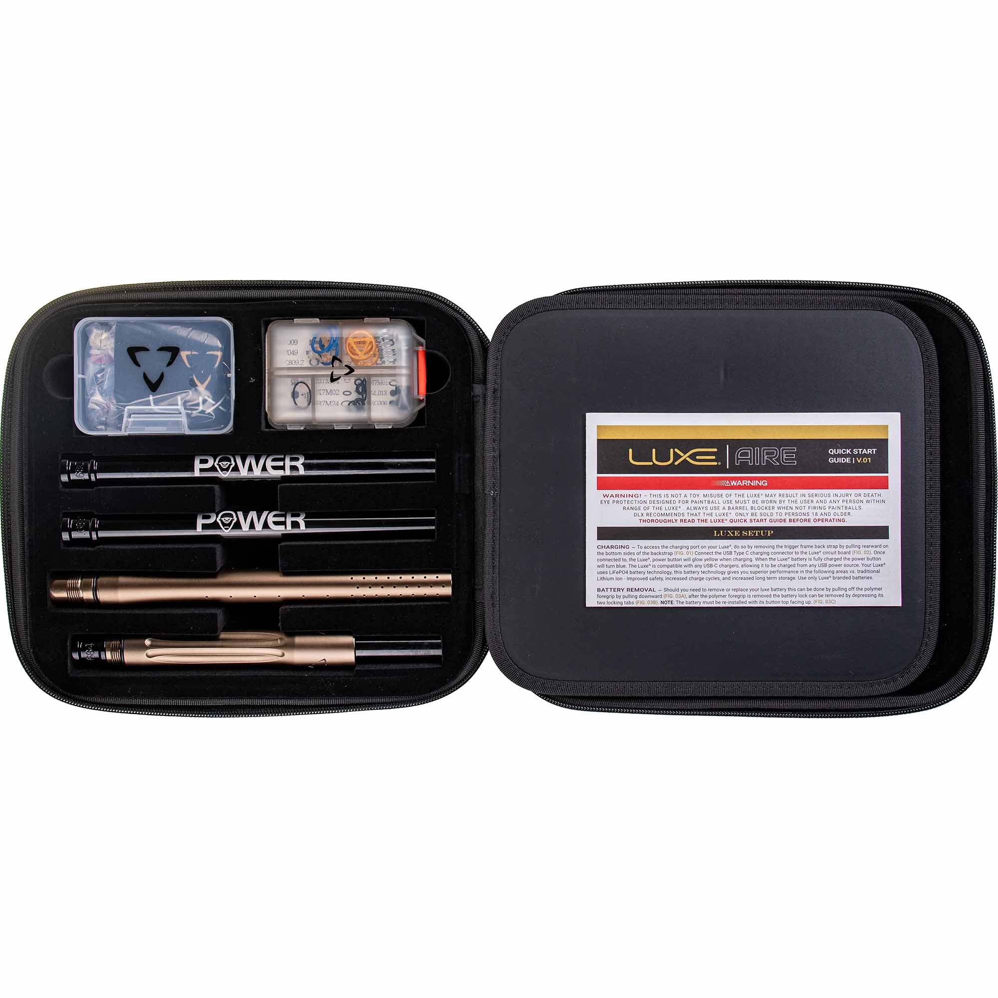 DLX Luxe® AIRE marker, dust copper E-Zigaretten-Set, Ladegerät, Batterien, Dauerbefeuerung, Koffer-Case