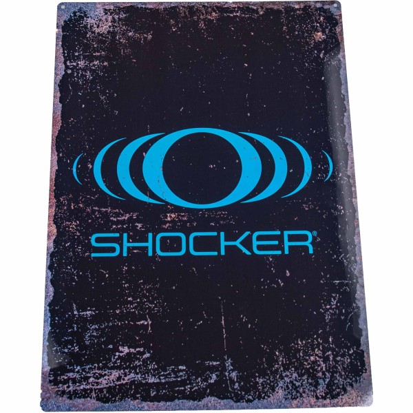GOG branded metal sign "Shocker"